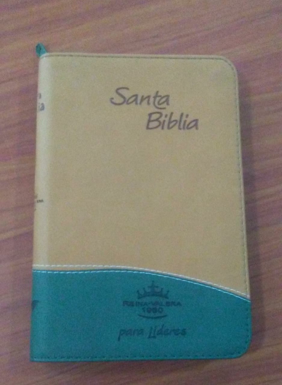 Biblia RVR Tamaño 065CZTI Tipo Agenda Para Lideres/Verde-Terracota
