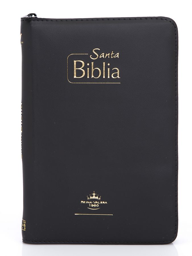Biblia RVR Misionera Forrada Vinilo Negro