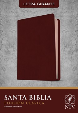 Biblia NTV Edición Clásica Sentipiel Vino Tinto