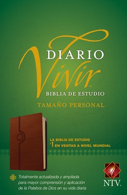 Biblia De Estudio Diario Vivir NTV Tamaño Personal Sentipiel Café Claro