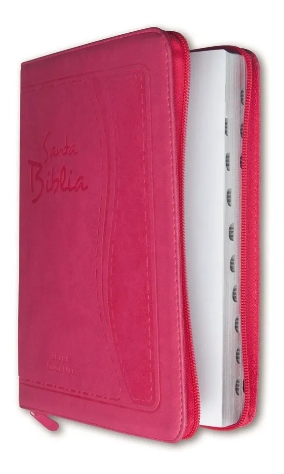 Biblia RVR 085 CZTILG Rosa Indice Canto Plateado