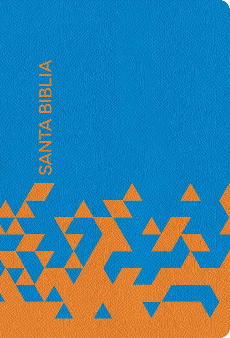Biblia RVR60 Regalos Y Premios/Azul Oceano-Papaya/Simil Piel