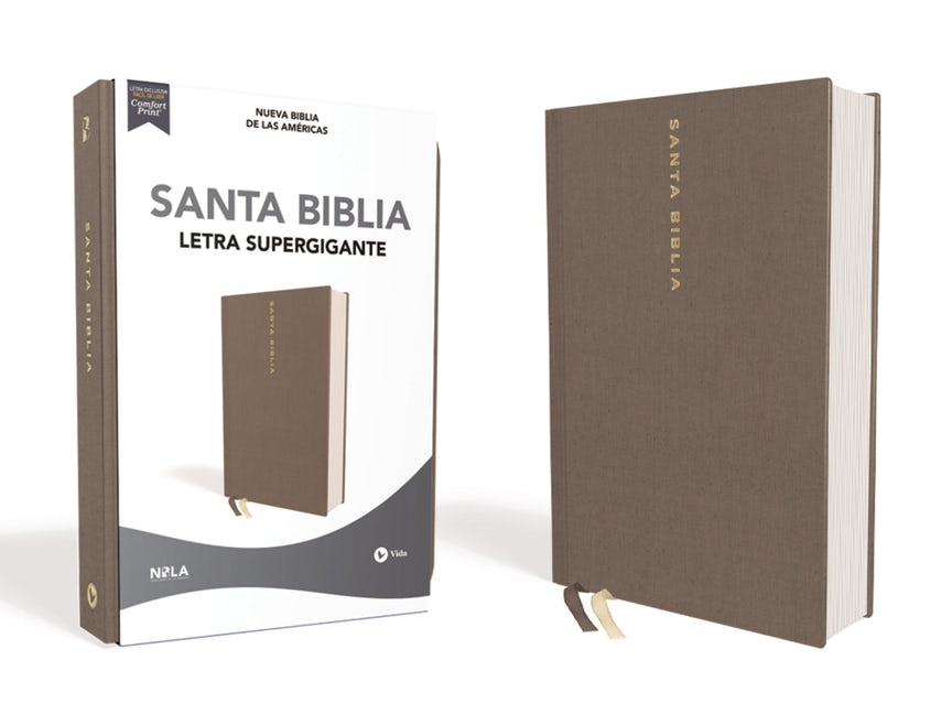 Biblia NBLA/Letra Supergigante/Tapa Dura/Tela/Gris