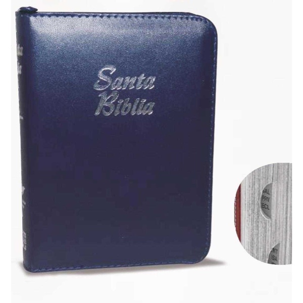 Biblia/RVR025cZTILM/Indice/Cierre Azul C-Plateado