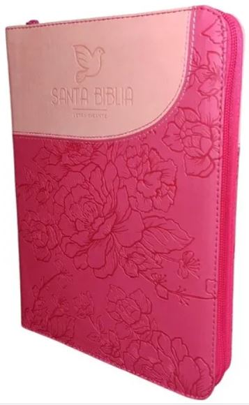Biblia/RVR086cZLGi / Fucsia - Rosa/ Cierre Letra Gigante
