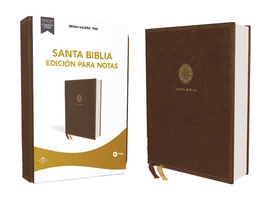 Biblia/RVR1960/Edicion Para Notas/Imitacion Piel/Cafe/PJR/Letra 10 Puntos