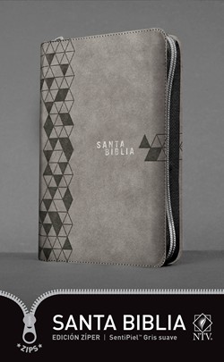 Biblia/NTV/Edicion Ziper/Sentipiel/Gris Suave