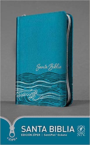 Biblia/NTV/Edicion Ziper/Sentipiel/Azul Claro