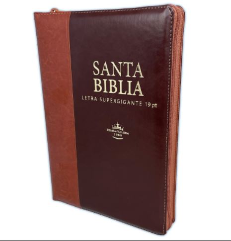 Biblia/RVR086cLSTIGi /Marron /Letra Siper Gigante 19 pt.