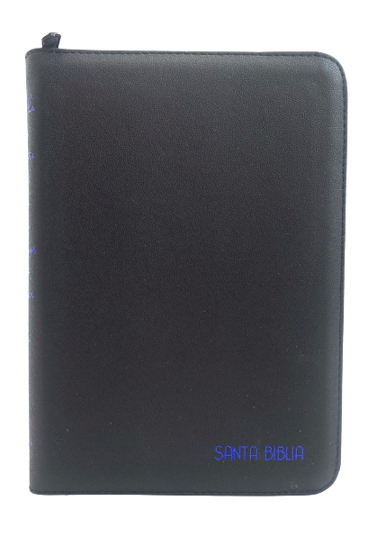Biblia / RVR056cZTILGa/ Negro Indice Canto Plateado