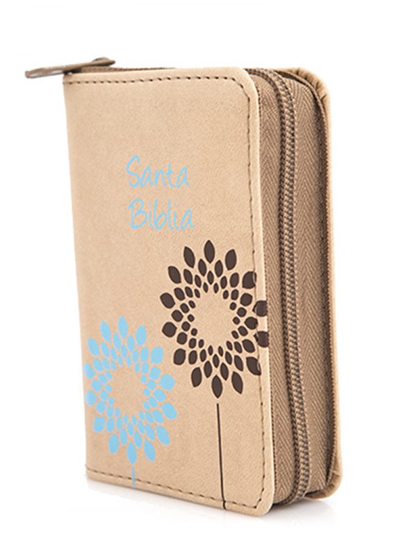 Biblia/RVR015Z/Beige Canto Azul/ Cierre