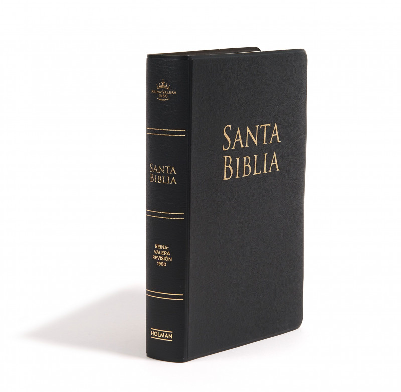 Biblia/RVR1960/Letra Grande/Manual/Vinilo/Negro