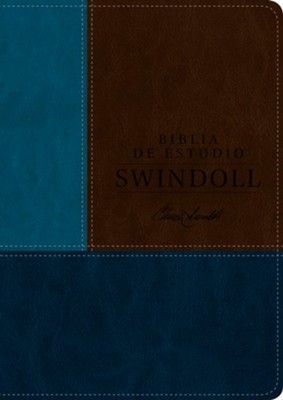 Biblia De Estudio Swindoll/NTV/Tapa Dura/Cafe/Azul/Turquesa