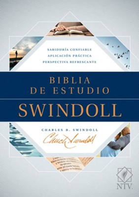 Biblia De Estudio Swindoll/NTV/Tapa Dura/Azul