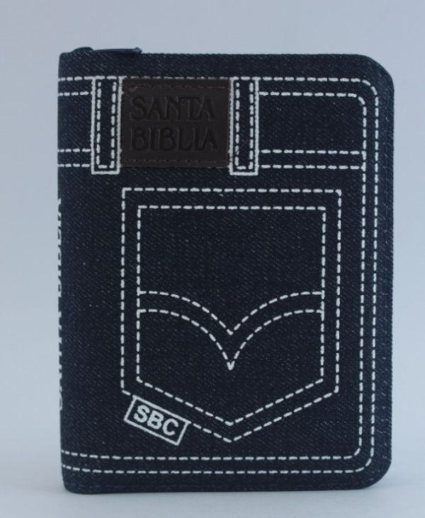 Biblia /RVR024cJZTILGa/ PJR Jean Azul Canto Azul