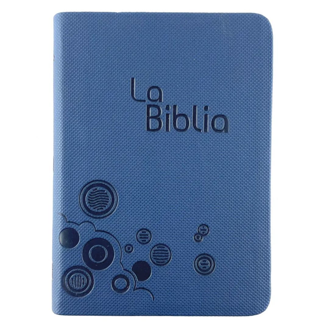 Biblia/ TLA46LM/ Azul Canto Plateado Sin Cierre