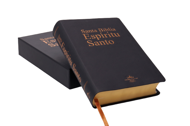 Biblia RV1960 Espíritu Santo/ Negro Imitación Piel