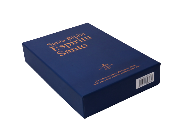 Biblia RV1960 Espíritu Santo/ Azul Imitacion Piel