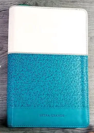 Biblia RV60/ Turquesa/Blanco