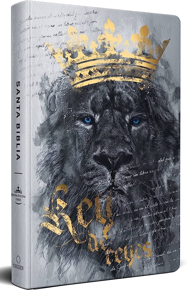 RVR 1960 Biblia León Rey de Reyes Letra Grande