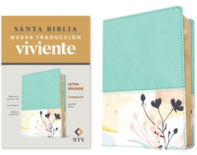 Biblia NTV/Edicion Compacta/Letra Grande/Menta/Sentipiel