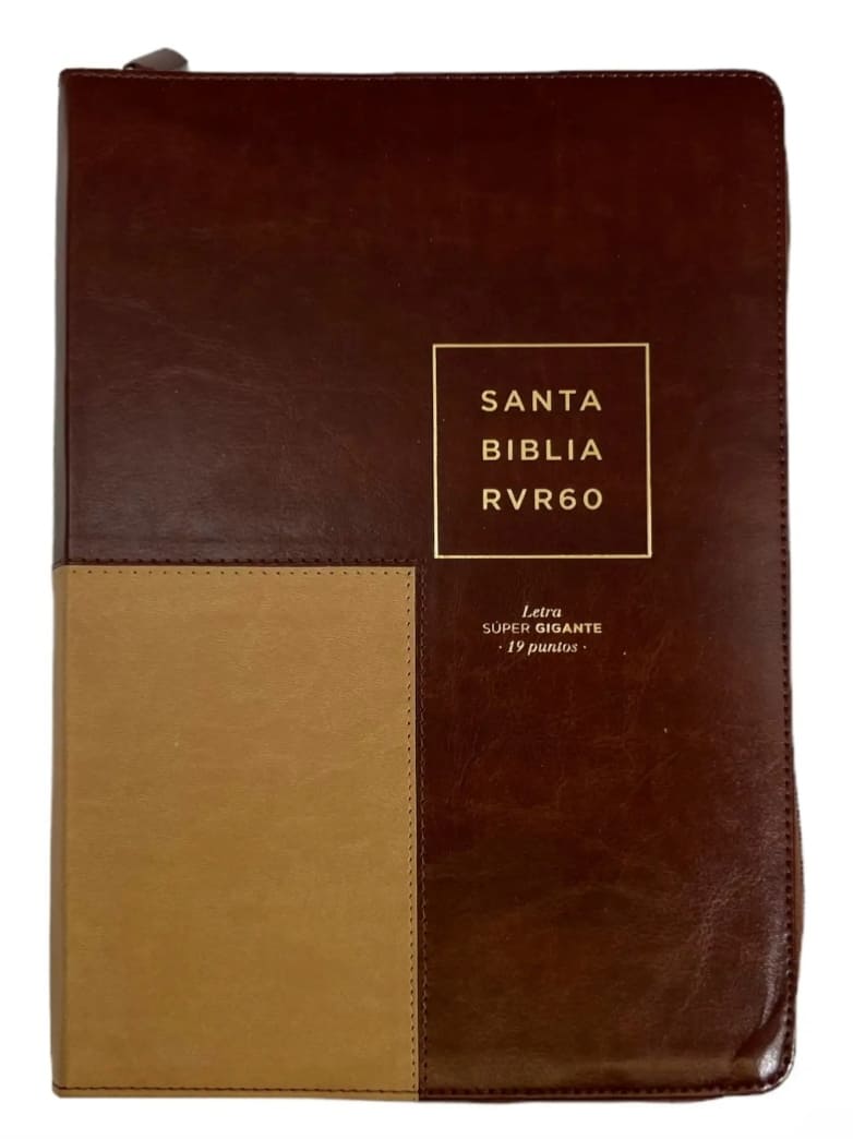 RVR60 Biblia Tamaño Super Gigante con Índice y Cierre