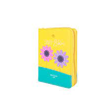 Biblia RVR60 025 cz PJR Primor Amarillo/turquesa dos flores
