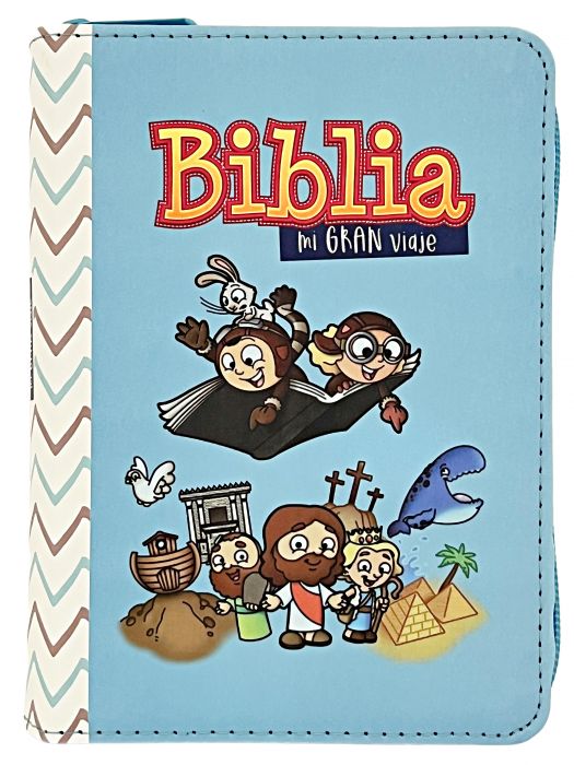 Biblia Mi Gran Viaje RVR60 Azul Cierre
