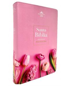 Biblia RVR60/065LG/Supreme Flores En Rosa