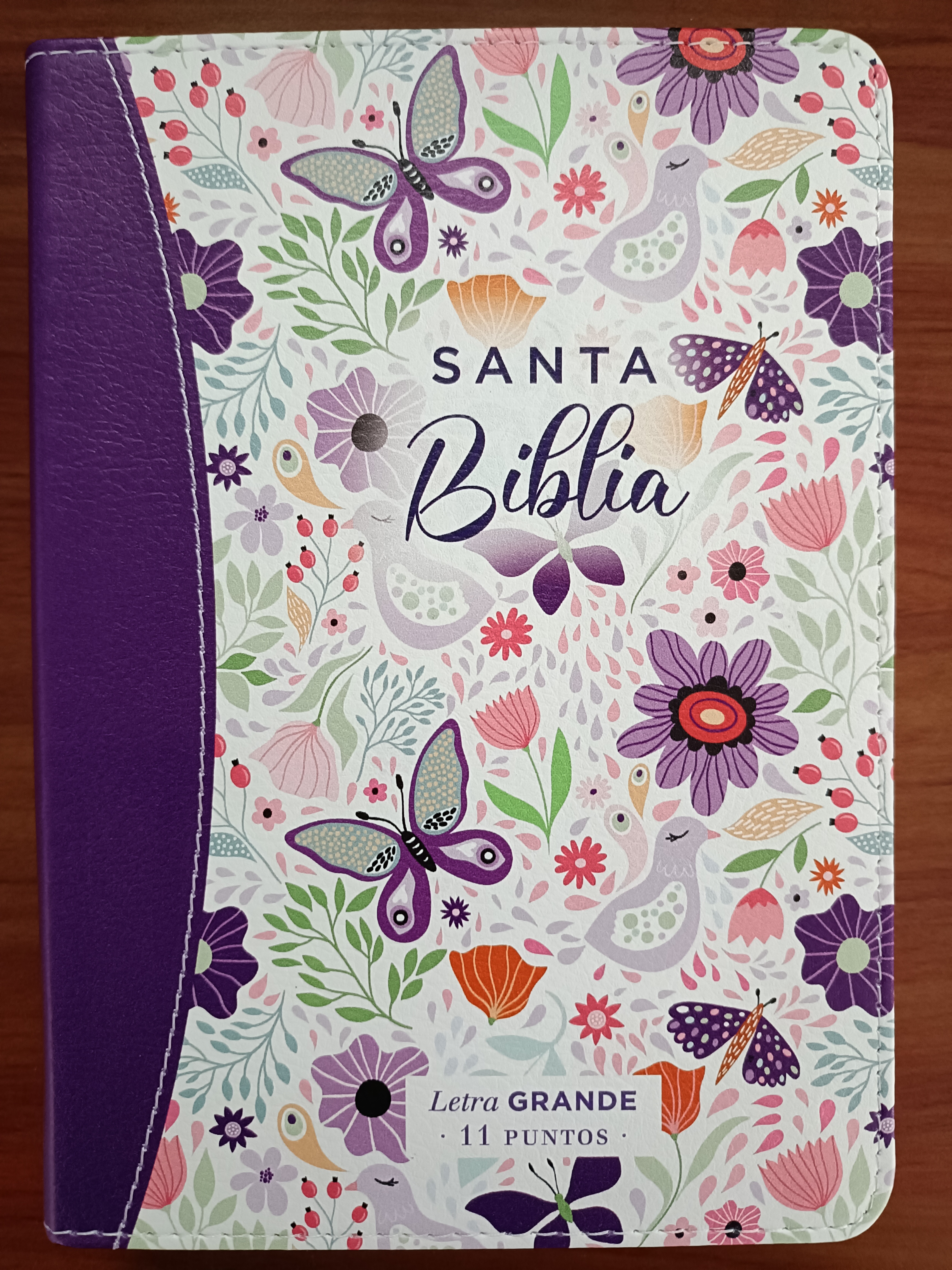 Biblia RVR60/045c/cp/LG/PJR/Coleccion Primaveral Lila Oscuro