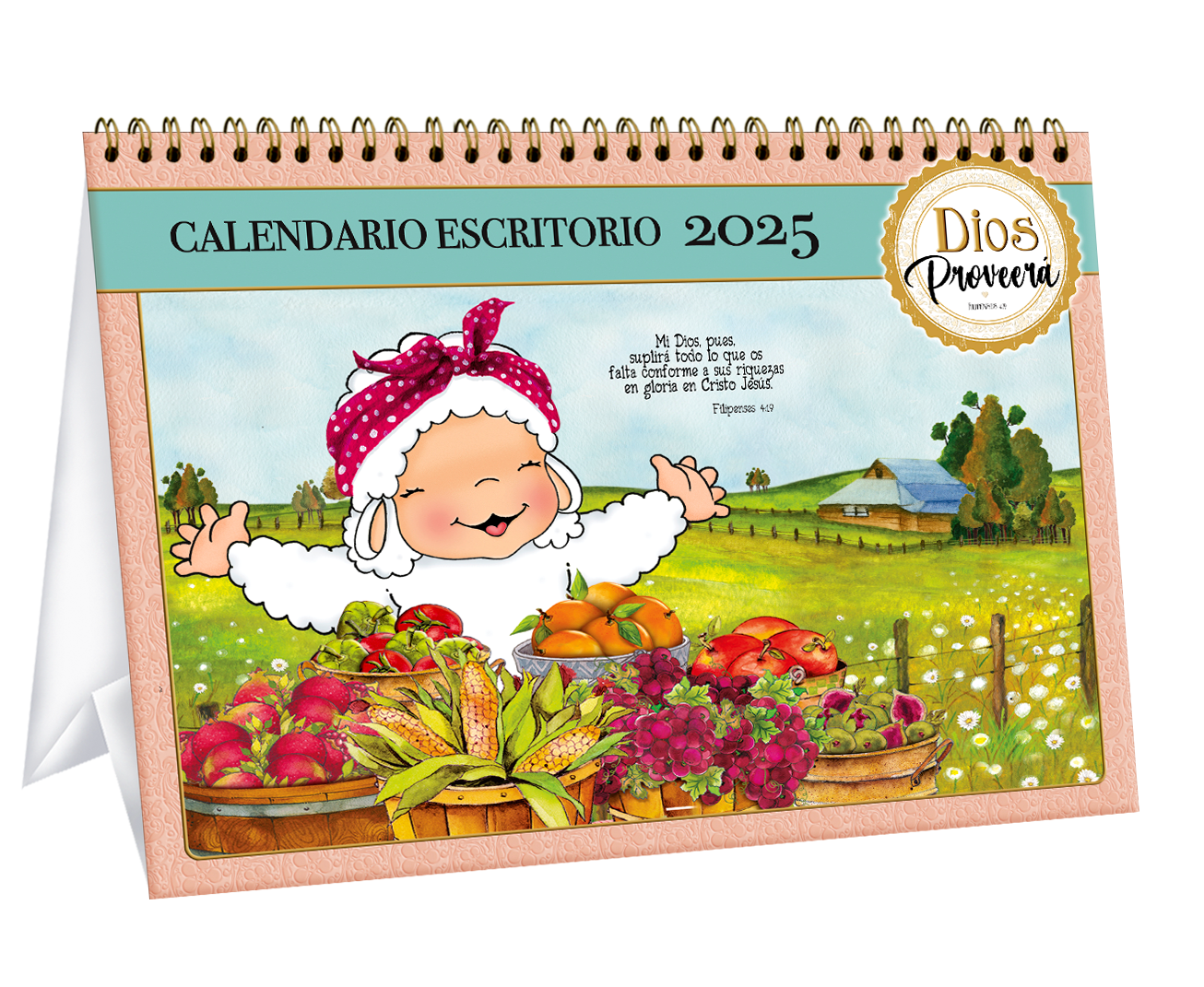 Calendario Ovejitas Escritorio 2025