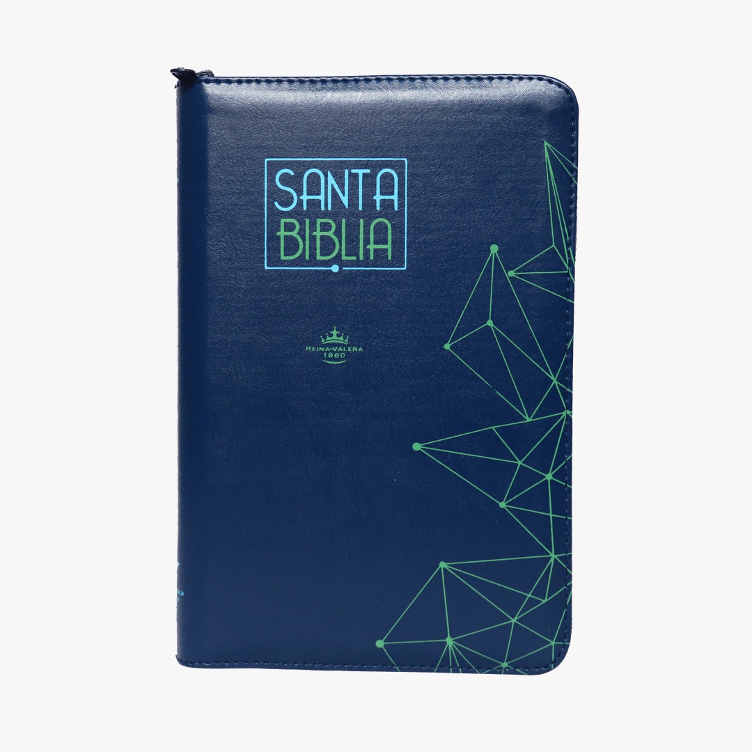 Biblia RVR055cZTILG PJR Azul  con Cierre