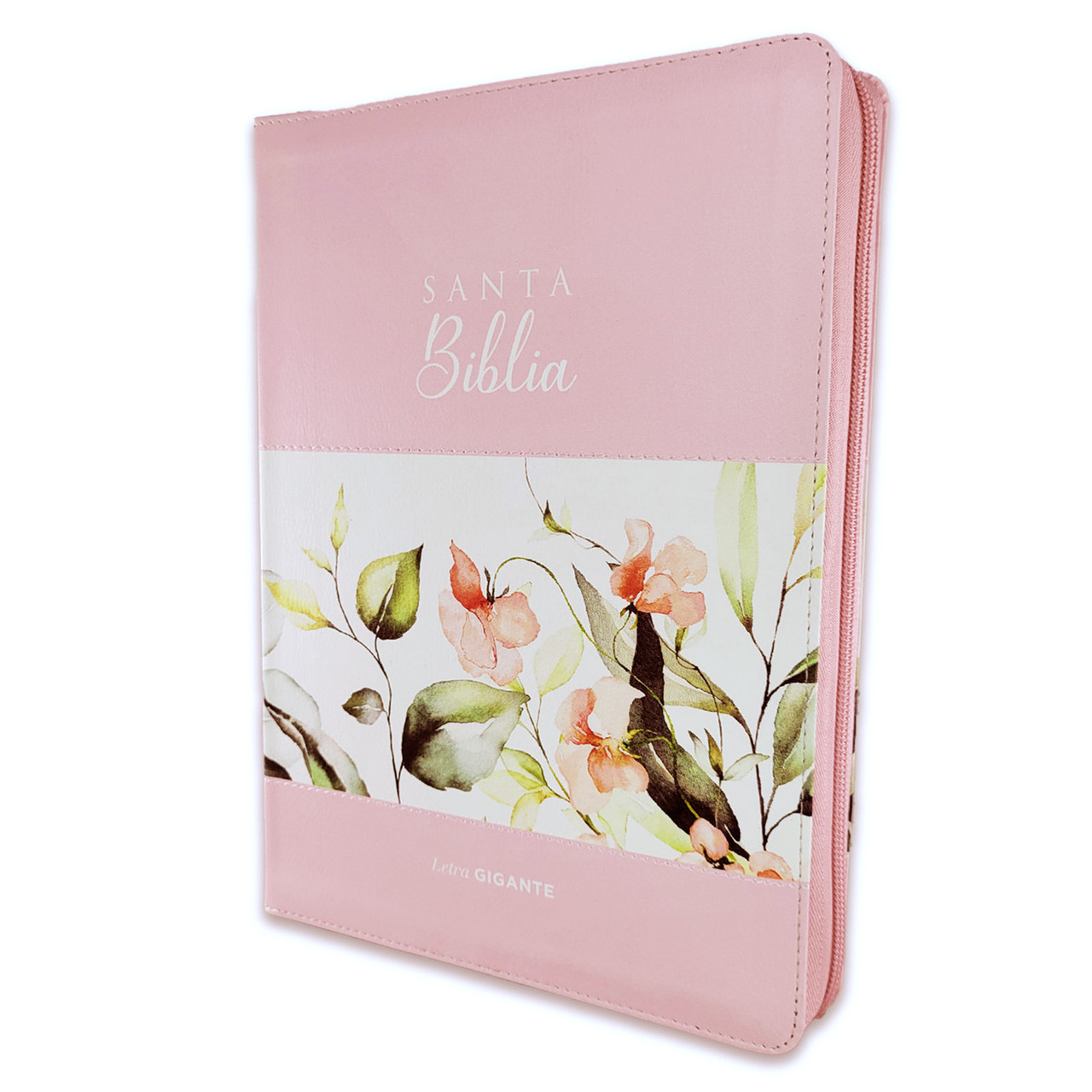 Biblia /RVR6085czticp/ Letra Gigante  PJR Flor Rosa Indice Cierre