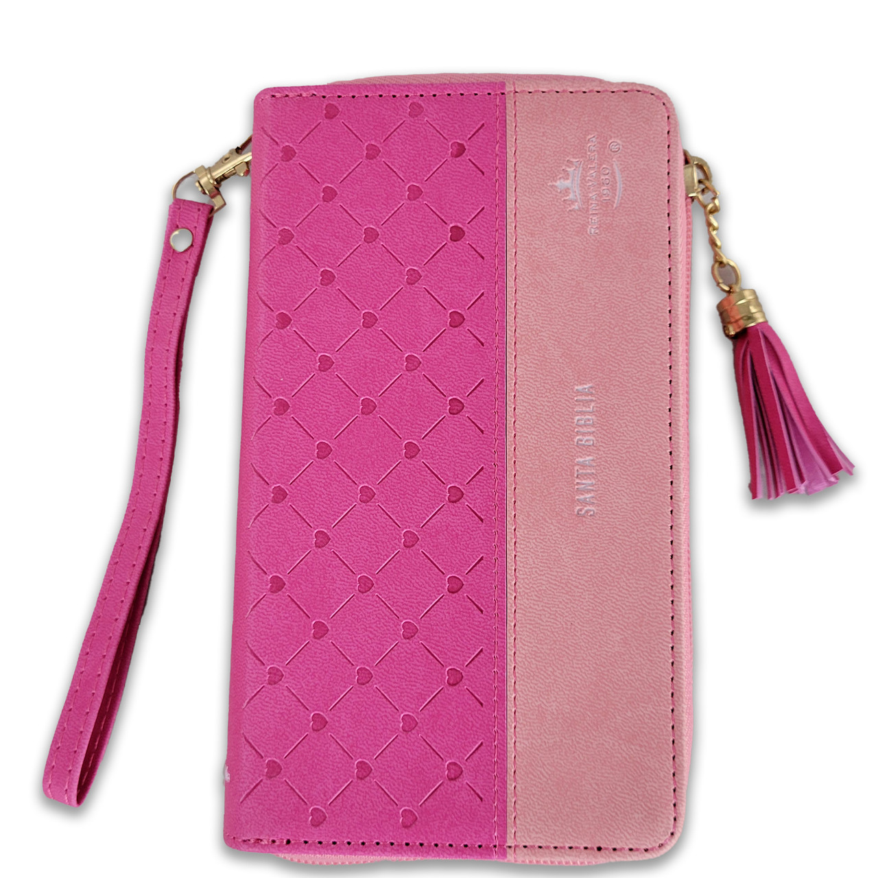 Bibllia RVR6015CZTI/ Chequera Fucsia-Rosa/ Cierre