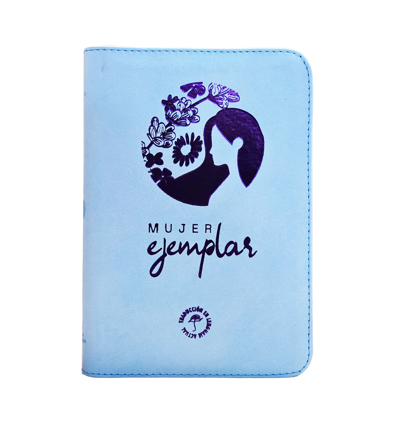 Biblia Mujer Ejemplar TLA066 PJR Azul Canto Plateado