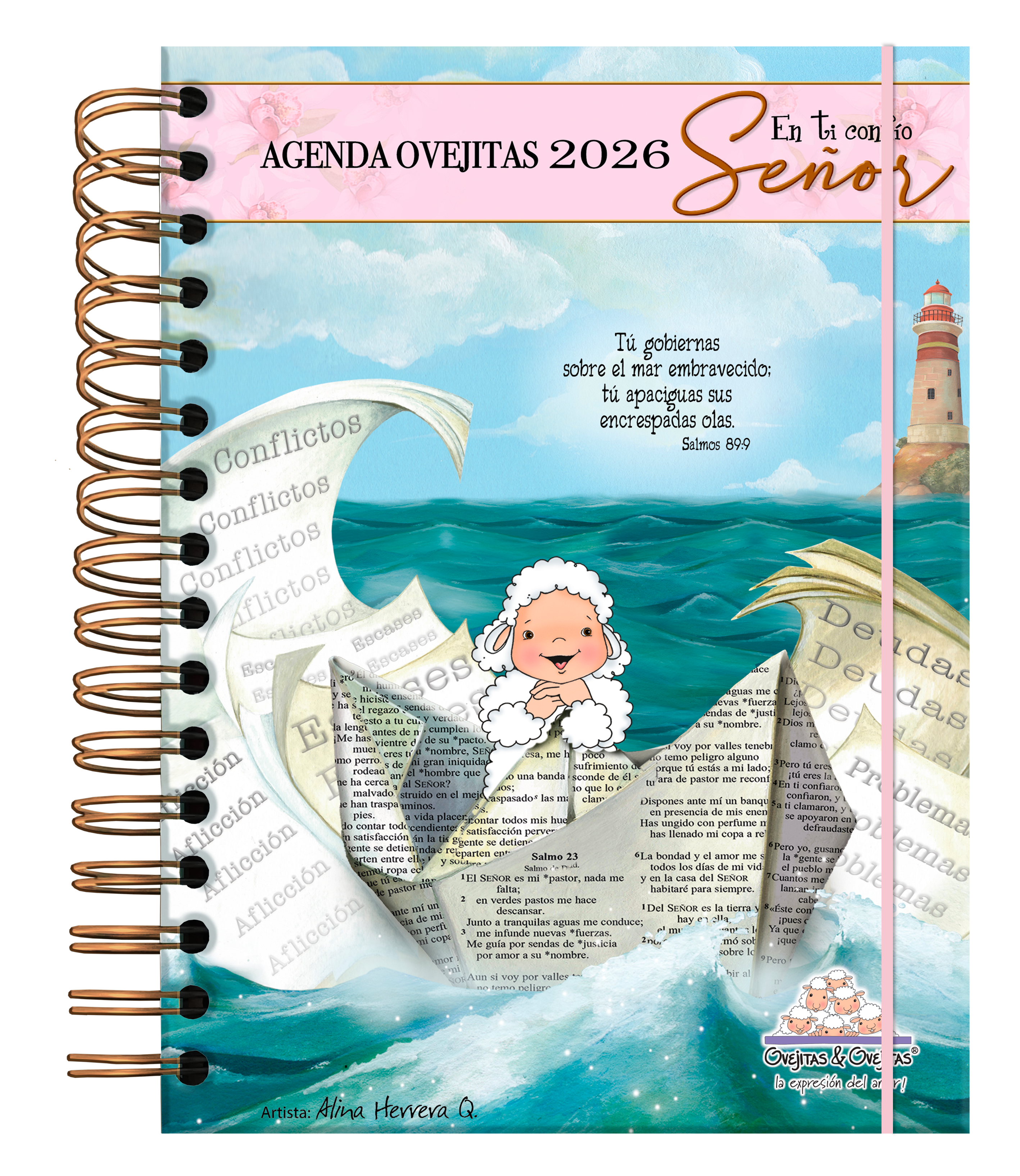 Agenda Ovejitas/ En Ti Confio Señor Rosada 2026