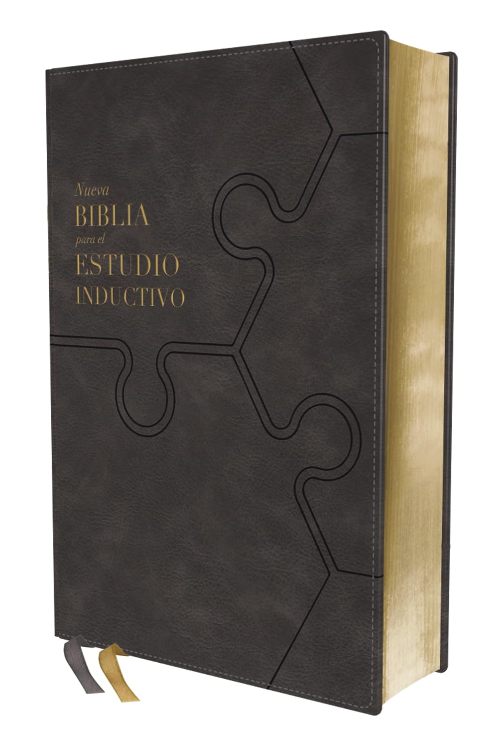 Biblia Estudio Inductivo NBLA/ Gris Piel Italiana