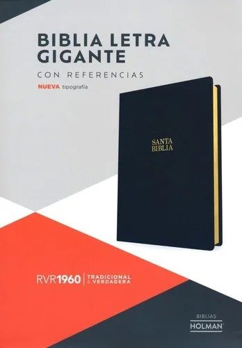 Biblia RVR60 Letra Supergigante/ Negro Imitacion Piel Ed.2023