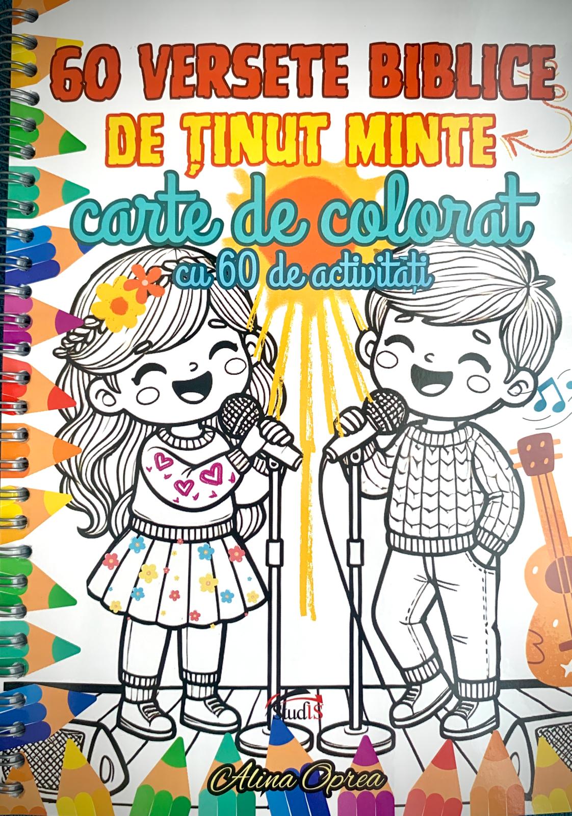60 versete biblice de tinut minte - carte de colorat