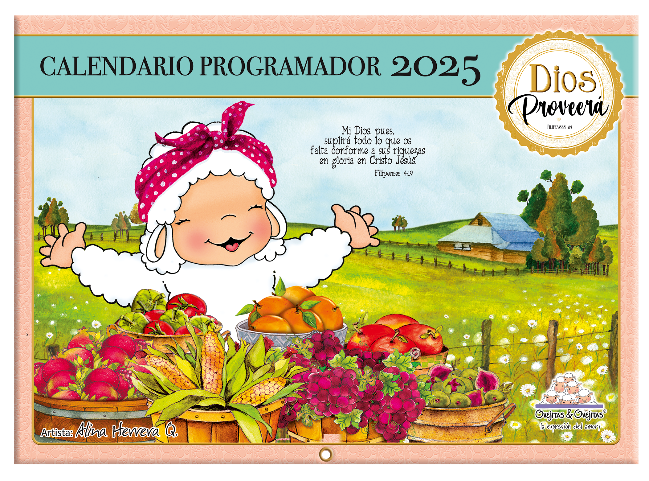 Calendario Ovejitas Programador 2025