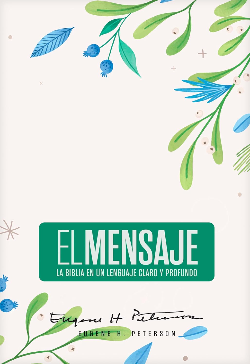 Biblia El Mensaje TD Verde Floral