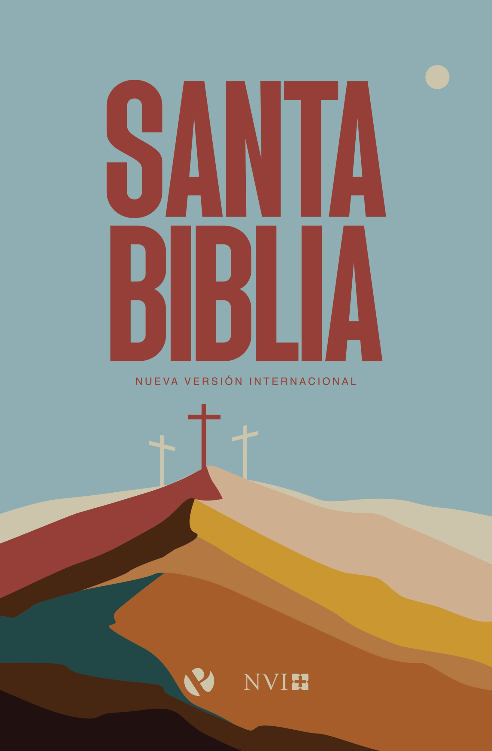 Biblia NVI Revisión 2022/ Tamaño Manual/ Azul Cruz Rustica