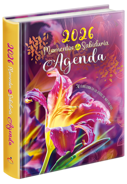 Agenda 2026/ Y florecerán En Los Atrios/ Flor Fucsia