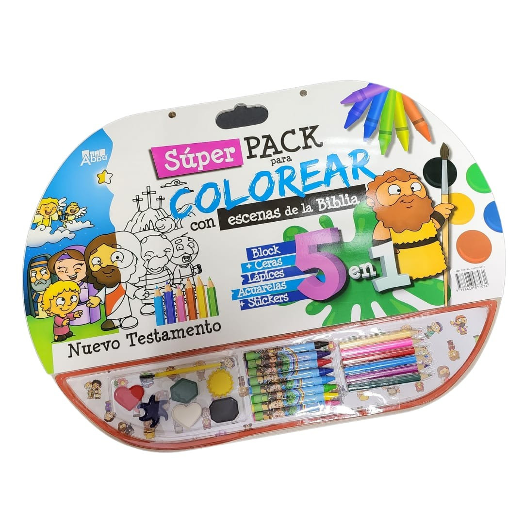 Superpack Colorear Gigante 5 en 1/Nuevo Testamento
