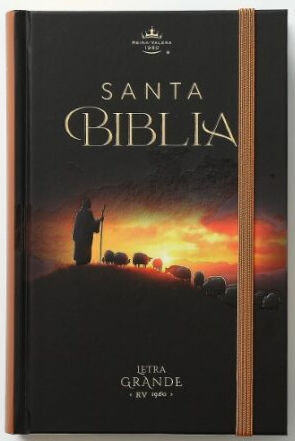 Biblia RVR6065c/ Pastor Negra Tapa Dura Elastico