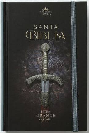 Biblia RVR6065c/ Espada/ Negra Tapa Dura Elastico