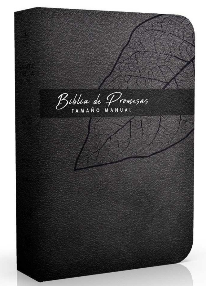 Biblia De Promesa RVR60 Tamaño Manual Piel Especial Negro
