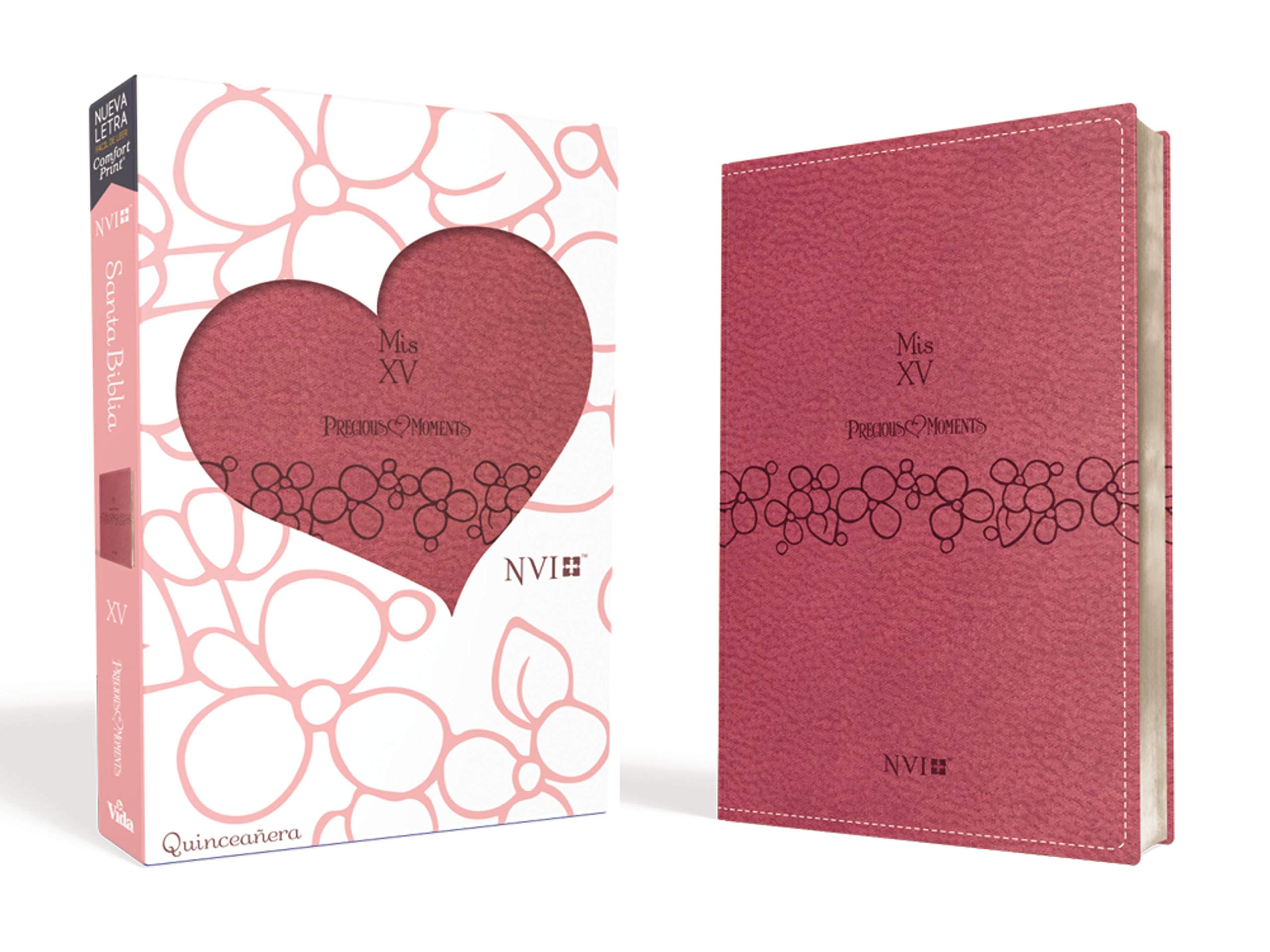 Biblia NVI Precious Moments Mis 15 Rosa