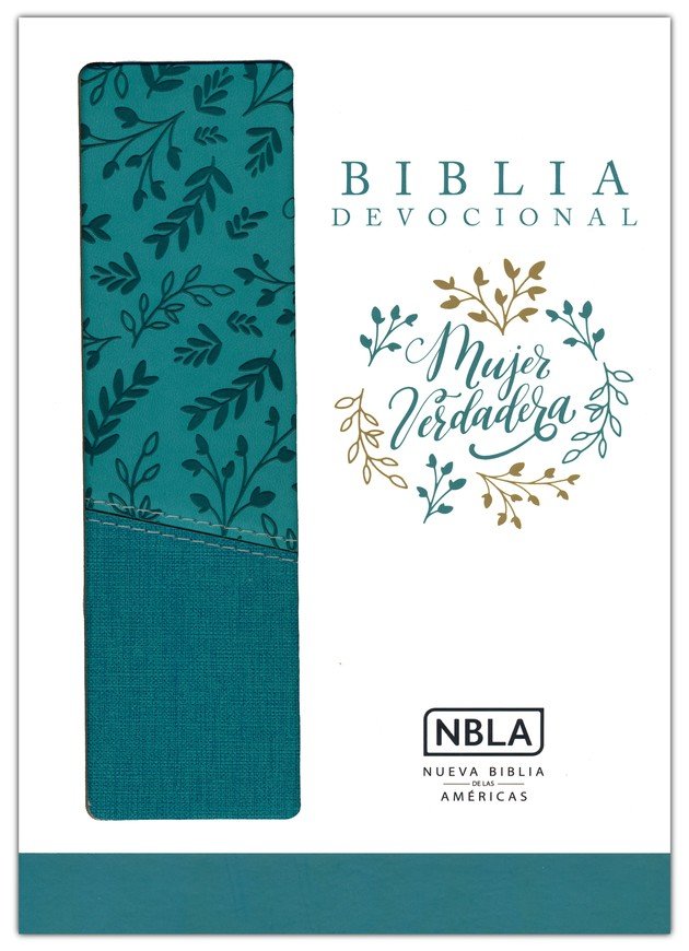 Biblia Devocional Mujer Verdadera NBLA Duotono Aqua