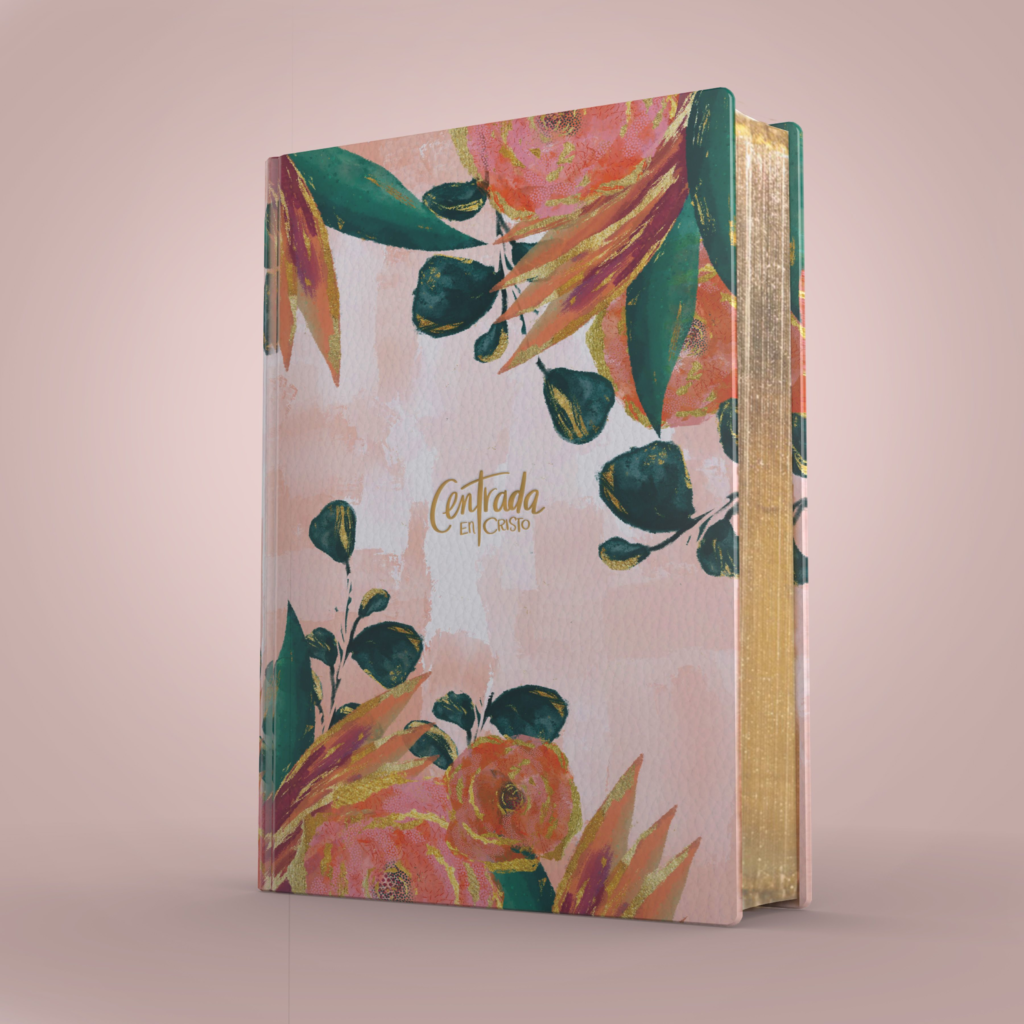 Biblia RVR60/Centrada En Cristo/Floral/Simil Piel